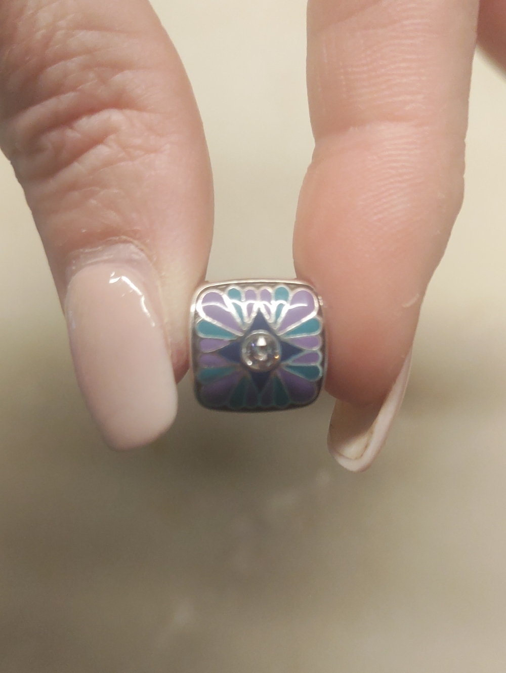 NEW! Brighton Casablanca Jewel Charm Bead Crystal Turquoise Purple Blue Hues - Picture 9 of 9